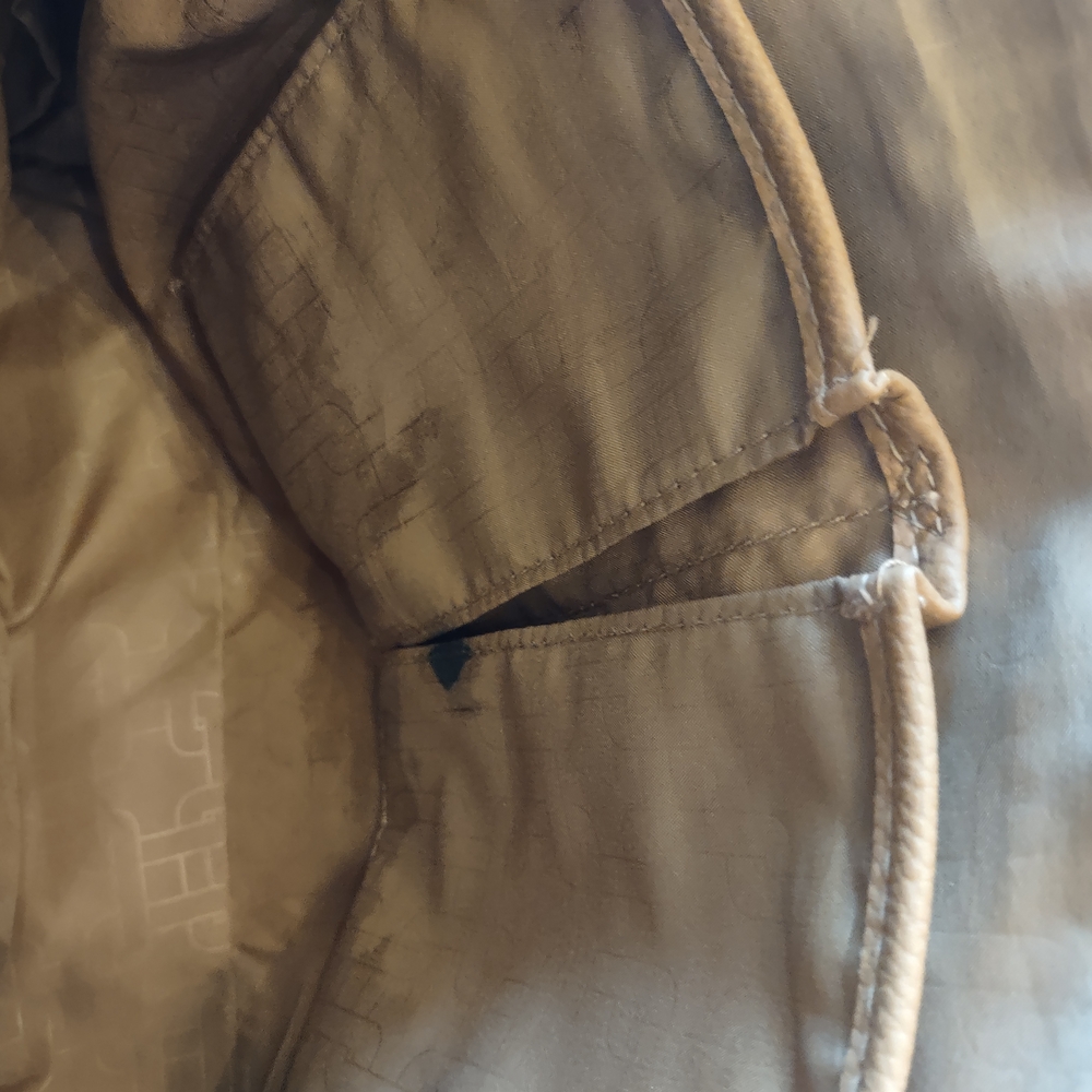 Striped Tan and Blue Women's Rossetti Tote Bag - Picture 7 of 7